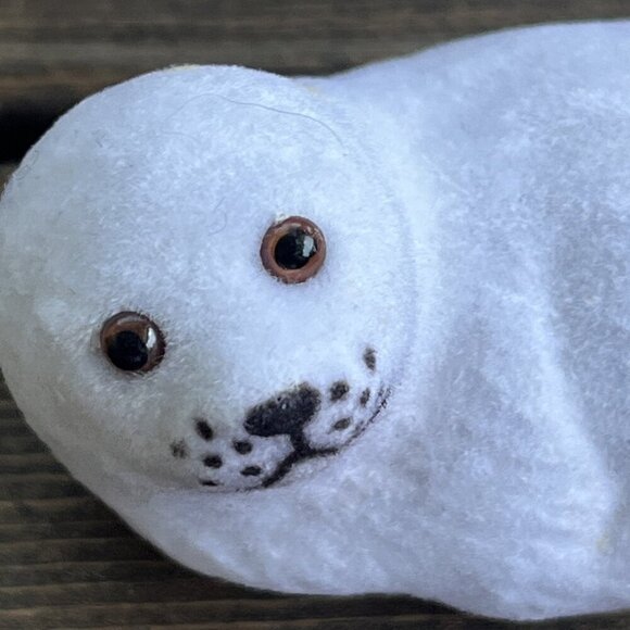 Vintage Flocked Seals White Hong Kong Fuzzy 3.5" figures NOS Decor lot of 15 - Picture 3 of 15